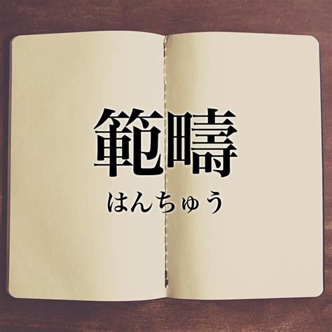 範疇先生|「範疇」の意味とは？使い方や例文と類語「範囲」との違いも紹。